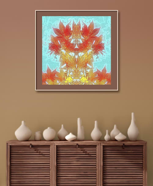 Akari No Hana 1 | Prints by Blue Bliss. Item works with boho & contemporary style