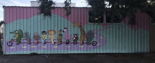long bike | Murals by MR CORY ROBINSON | Vélo Champ Cycle Sport in Tampa. Item made of synthetic