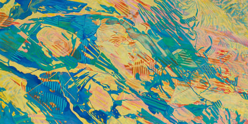 Eyestorm | Oil And Acrylic Painting in Paintings by Anne Blenker. Item composed of canvas & synthetic