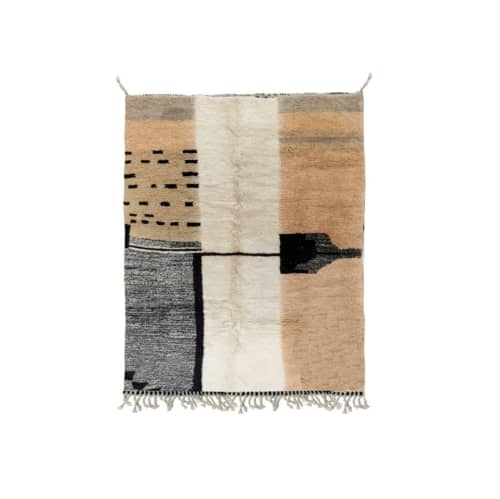 Handcrafted Berber Rug | Area Rug in Rugs by Marrakesh Decor. Item made of wool works with boho & mid century modern style