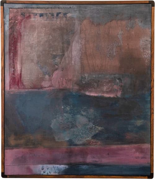 Unfold | Mixed Media in Paintings by El Løvaas. Item made of canvas works with minimalism style