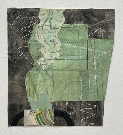 Open Here | Mixed Media by Susan Smereka. Item made of paper works with contemporary & modern style