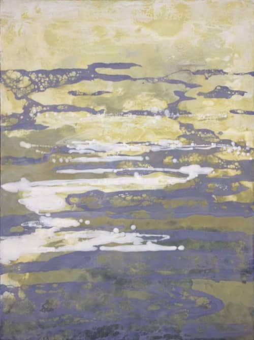 Shimmer | Oil And Acrylic Painting in Paintings by Tania Dibbs. Item composed of canvas and synthetic