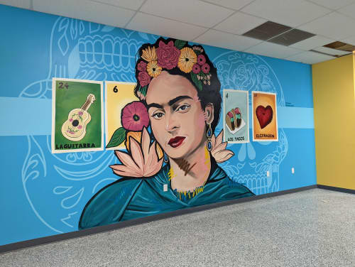 Frida Khalo | Murals by Christine Crawford | Christine Creates. Item composed of synthetic