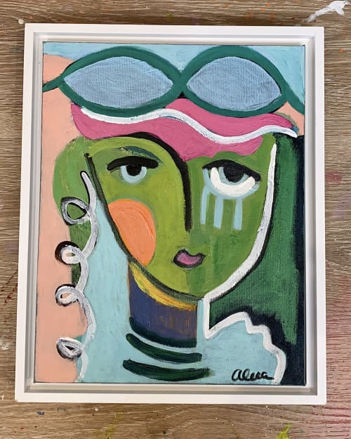 Sasha | Original Acrylic Painting | Oil And Acrylic Painting in Paintings by Aleea Jaques | Fine Art. Item made of canvas compatible with contemporary and eclectic & maximalism style