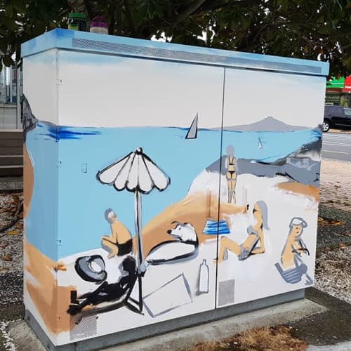 Thorn Bay | Street Murals by Ares Artifex. Item made of synthetic