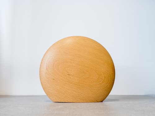 Kva Modern Wooden Vase Maxi - Naturel Kayın | Vases & Vessels by Foia. Item made of wood works with boho & contemporary style