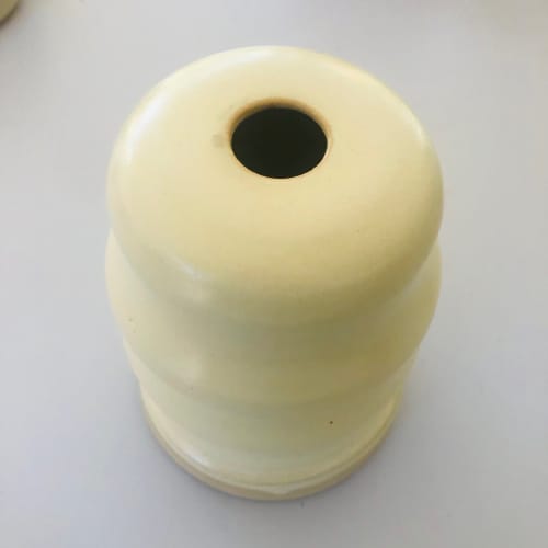 Concentric Ivory Vase | Vases & Vessels by Paysoneight Design by Dawn Palmer. Item made of ceramic works with minimalism & mid century modern style