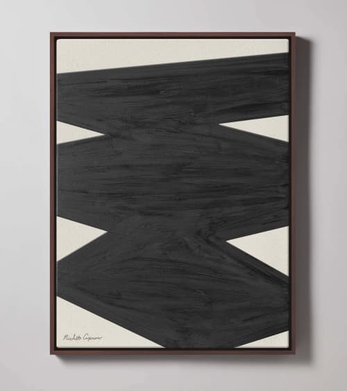 "Limitless" Black I Affirmations Painting on Canvas | Oil And Acrylic Painting in Paintings by ART + ALCHEMY By Nicolette Atelier. Item composed of wood and canvas in minimalism or mid century modern style