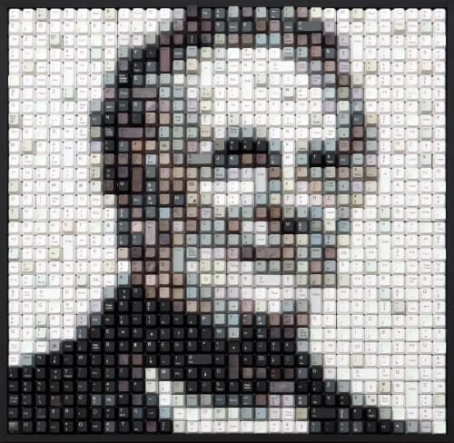 Kilobyte - Charles Babbage | Mixed Media by Erik Jensen Art. Item composed of synthetic compatible with minimalism and mid century modern style