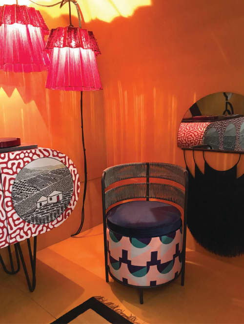 Oromo Unity Chair | Textiles by Lulasclan | Johnny Was in Santa Barbara. Item composed of fabric