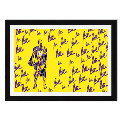Kobe Bryant 8 | Prints by Ruben Rojas. Item made of canvas with aluminum