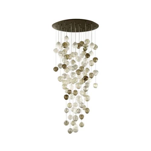 JR1975 MULTIFORM CHANDELIER | Chandeliers by alanmizrahilighting | New York in New York. Item composed of metal and glass