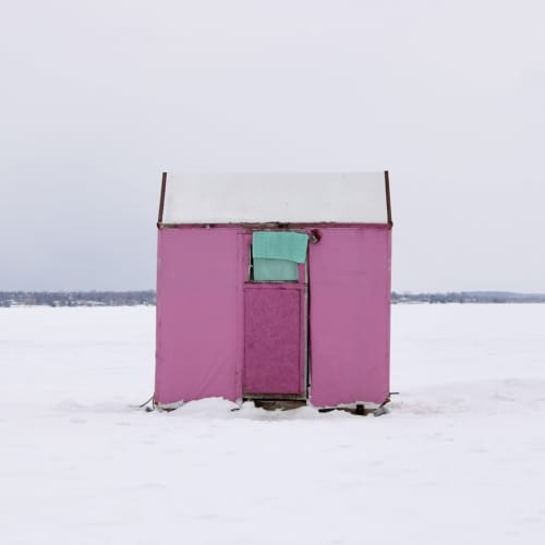 Unicorn - Canadian Ice Hut Photograph | Photography by Sarah Martin Art. Item composed of paper