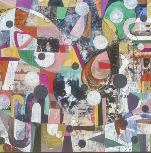 Diamonds and Pearls | Oil And Acrylic Painting in Paintings by Kim Shockley Karelson Art | Lenox Square in Atlanta