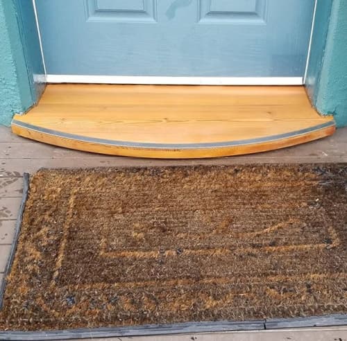 cedar threshold | Door in Furniture by MJY Fabrication. Item made of wood