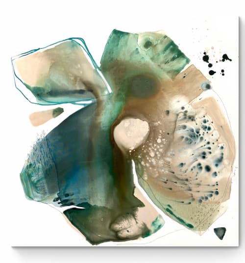 Inner conversations 8 | Oil And Acrylic Painting in Paintings by Cristina Dalla Valentina. Item composed of canvas & synthetic compatible with contemporary style