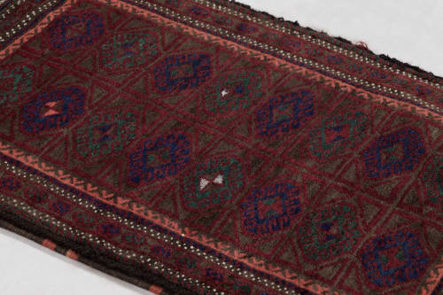 Antique Balisht Tribal Textile with Polychromatic Geometric | Area Rug in Rugs by Rug and Kilim