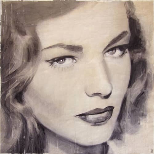 Bedroom Eyes | Oil And Acrylic Painting in Paintings by Stacy D'Aguiar. Item composed of synthetic