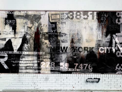 New York Mural | Murals by Sven Pfrommer. Item composed of synthetic