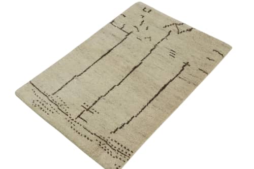 Rug & Kilim's Moroccan Contemporary Rug in Beige & Brown | Area Rug in Rugs by Rug and Kilim