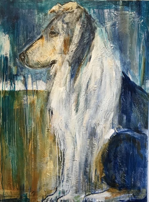 "Apollo" | Oil And Acrylic Painting in Paintings by Bonnie Beauchamp Cooke. Item composed of canvas & synthetic