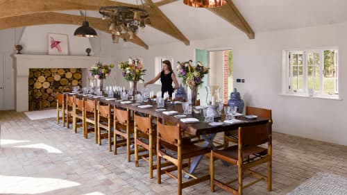 Single Slab American Walnut Live-Edge Banqueting Table | Banquette Table in Tables by Handmade in Brighton | Wilderness in Saxmundham. Item composed of walnut