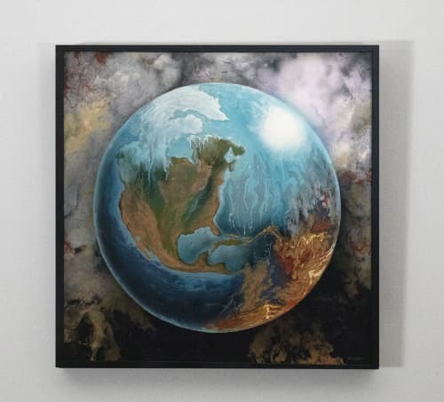 Accelerating | Mixed Media by Catherine Twomey. Item made of canvas