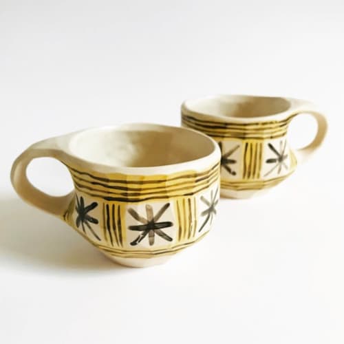 "Seeing Stars" Porcelaneous Stoneware Ceramic Mug | Drinkware by Two Hold Studios. Item made of stoneware