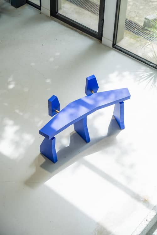 The Last Bench | Benches & Ottomans by Vincent Decat. Item composed of wood and steel in contemporary style