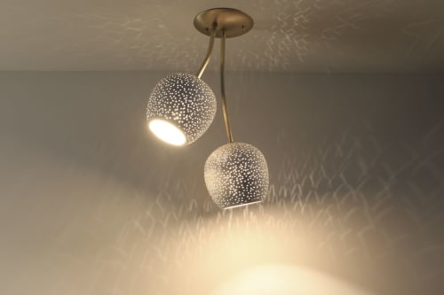 Claylight Duet | Lighting by lightexture. Item made of brass & ceramic compatible with modern style