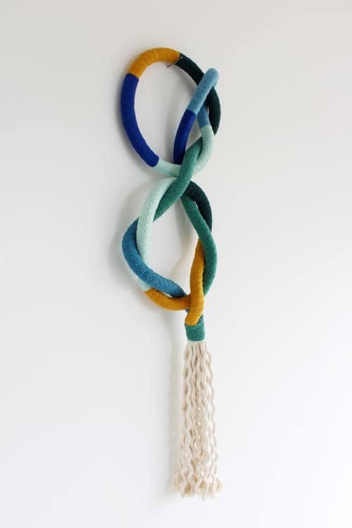 Knot Wall Art, Rope Sculpture, Wall Hanging | Wall Sculpture in Wall Hangings by Freefille. Item composed of cotton in minimalism or contemporary style