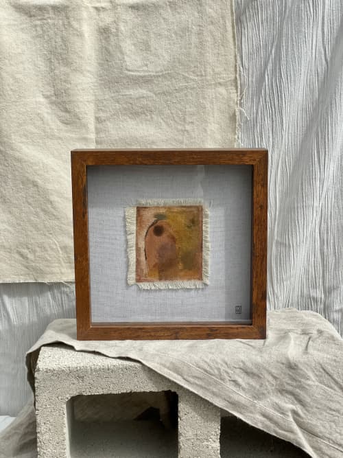 Natural Pigments Piece | Mixed Media in Paintings by by Danielle Hutchens. Item made of canvas & synthetic