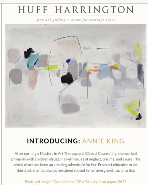 Happening | Paintings by Annie King | Huff Harrington Fine Art in Atlanta