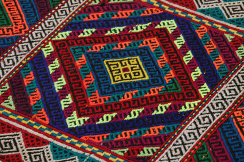 Rug & Kilim’s Contemporary Kilim Runner with Polychromatic | Area Rug in Rugs by Rug and Kilim