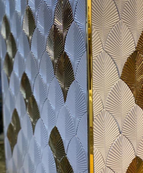 Mint Leaf Tile | Tiles by MF Art Ceramic | Amman Rotana in Amman. Item composed of cement