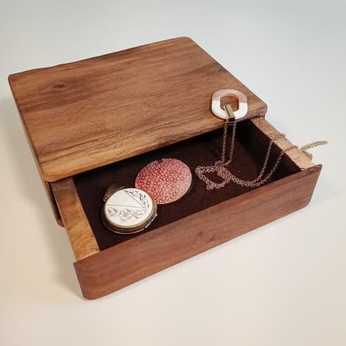 Solid Walnut Keepsake Box by JETT Woodworking LLC Wescover Decorative