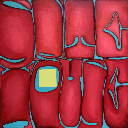 Spite House | Oil And Acrylic Painting in Paintings by Judith Mayer. Item composed of canvas and synthetic