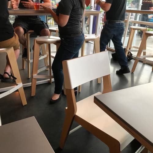 Lock Chair | Dining Chair in Chairs by Housefish | Novo Coffee + Kitchen in Denver. Item made of maple wood