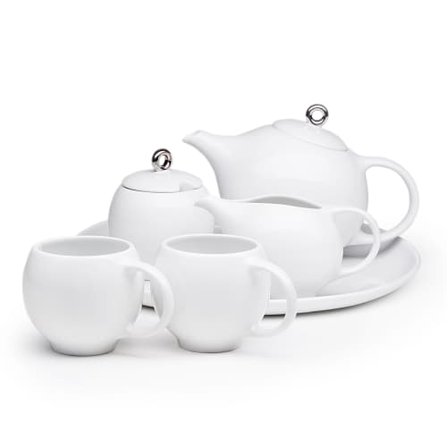 Eva 6 Piece Teaset | Teapot in Serveware by Maia Ming Designs. Item composed of ceramic