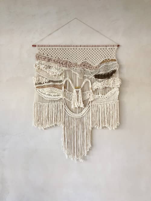 The Bay | Macrame Wall Hanging in Wall Hangings by Dörte Bundt. Item made of cotton with copper works with boho & mid century modern style