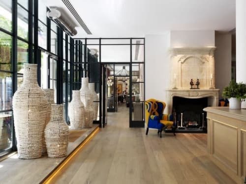 Beaded Vases | Vases & Vessels by Mud Studio, South Africa | Ham Yard Hotel in London. Item made of stoneware