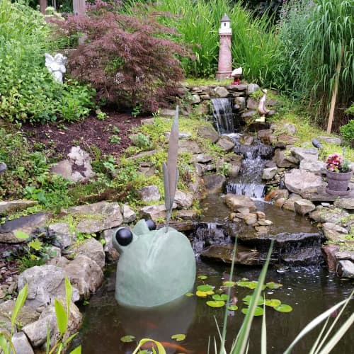 "Pond Tricks" | Landscape Ornament in Plants & Landscape by J.A. Mayer "Sculptor"