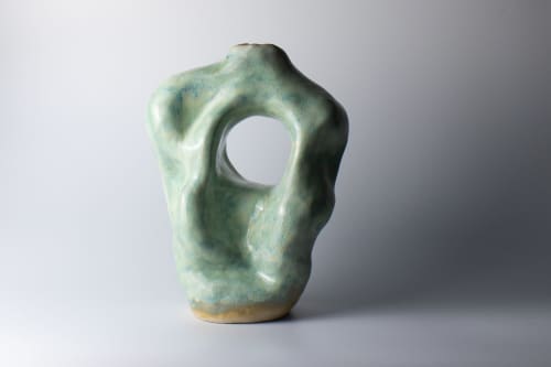 freeform vessel 35 | Vase in Vases & Vessels by Ashley Perez. Item composed of ceramic compatible with minimalism and contemporary style