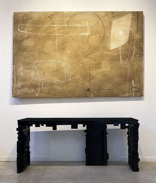 Skyline Console, Sculptural, Salvage, Custom | Console Table in Tables by Morgan Clayhall