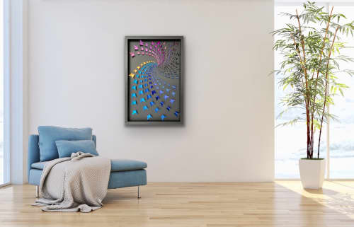 Rainbow Swirl - butterfly art | Wall Sculpture in Wall Hangings by Lorna Doyan