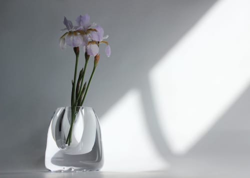 CALM Vase | Small | Vases & Vessels by BAIBA GLASS. Item composed of glass