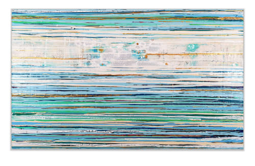 Free-Flow Number 2 | Oil And Acrylic Painting in Paintings by Kari Souders. Item composed of canvas and synthetic in contemporary or coastal style