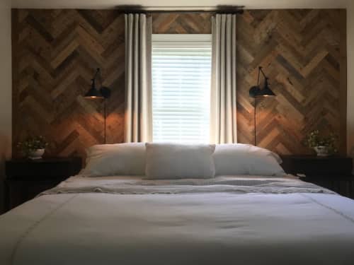 Plug in Swinging Adjustable Wall Light - Industrial Sconce | Sconces by Retro Steam Works. Item composed of fabric and metal in mid century modern or industrial style