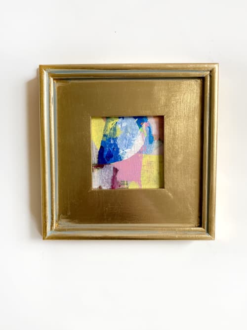 Pastel Paradise Mini Painting on Canvas | Oil And Acrylic Painting in Paintings by Jessalin Beutler